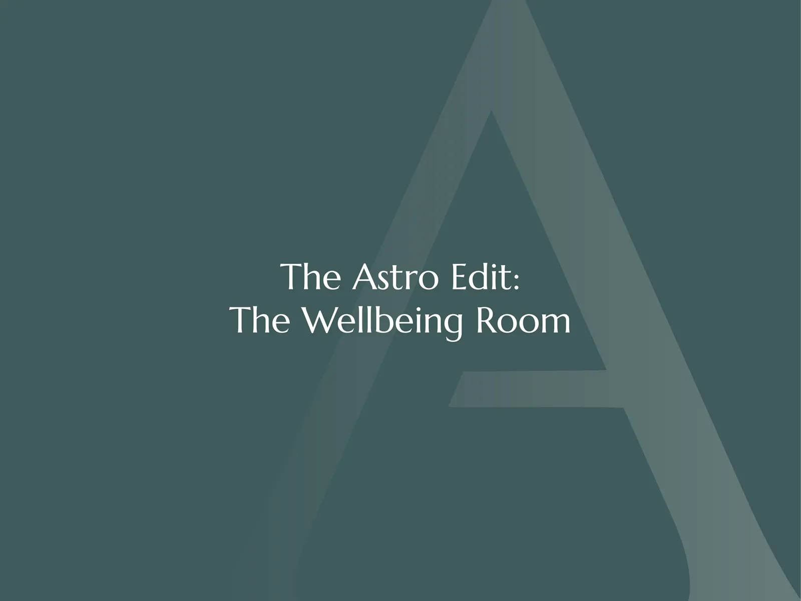 Edit newsletter the wellbeing room