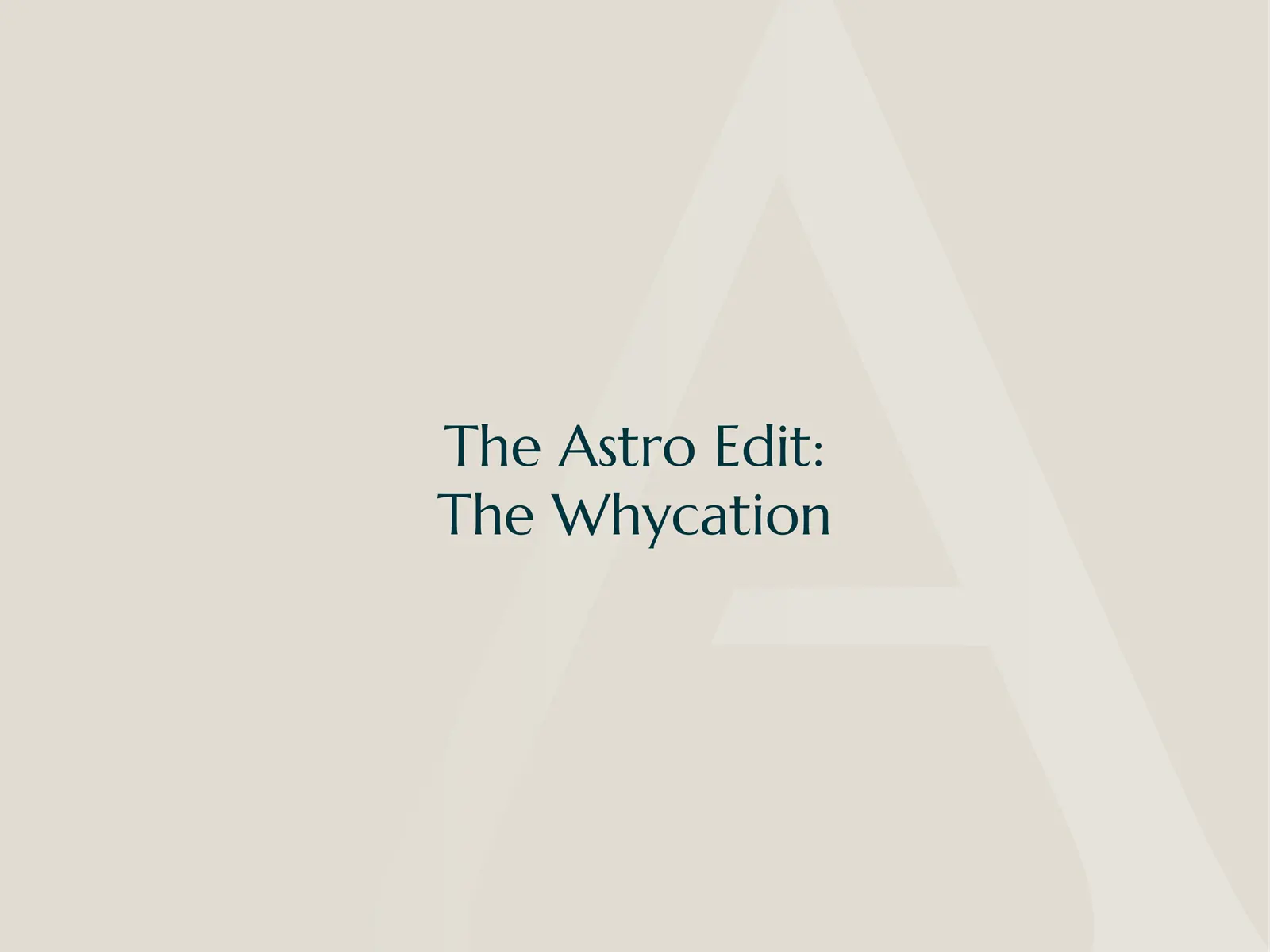 Edit newsletter the edit the whycation