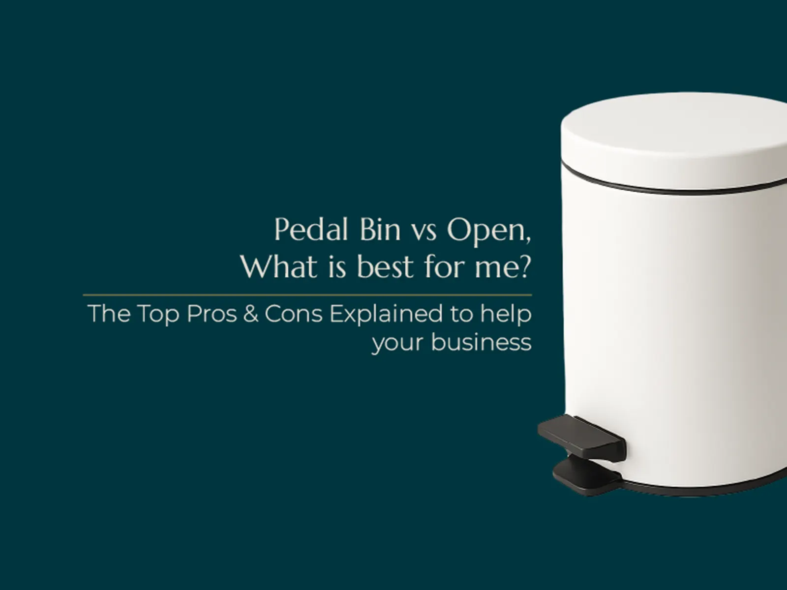 Article pedal bin vs open what is best me