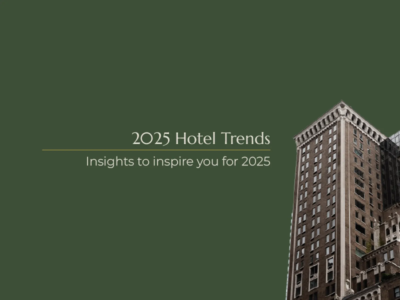 Article 2025 hotel trends